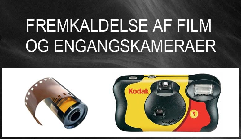 Info om fremkaldelse af film og engangskameraer